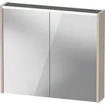 Duravit D-Code Spiegelschrank, Steckdose Typ E (FR, BE), 2 T&uuml;ren, LED-Lichtfeld