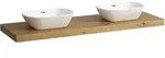 LAUFEN LANI Waschtischplatte, Ausschnitt links und rechts, 1570x495x65mm,
