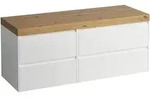 LAUFEN LANI Waschtischplatte wildeiche inklusive Unterschrank, ohne Ausschnitt,