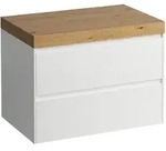LAUFEN LANI Waschtischplatte wildeiche inklusive Unterschrank, ohne Ausschnitt,