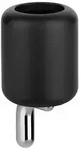 Gessi Goccia Wand-Glashalter, Becher aus GRES, schwarz, 38008147, Farbe: Chrom