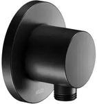 KEUCO Schlauchanschluss, Rosettenform rund, 59547370001, Farbe: Schwarz Matt