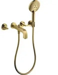 hansgrohe AXOR Citterio 3-Loch Wannenarmatur mit Hebelgriffen, 39448990, Farbe: