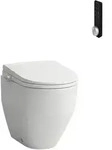 LAUFEN Cleanet Pro Stand-WC, Dusch-WC Aufsatz mit Fernbedienung, sp&uuml;lrandlos,