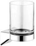 KEUCO AVENO Glashalter, Echtkristallglas, 14650019000, Farbe: Verchromt