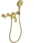 hansgrohe AXOR Citterio 3-Loch Wannenarmatur mit Kreuzgriffen, 39447950, Farbe: