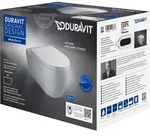Duravit ME by Starck Wand-WC Set, HygieneFlush, Tiefsp&uuml;ler, inklusive WC-Sitz, Wei&szlig;