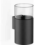 Dornbracht Glashalter, Wandmodell, mit Glas klar, 83400979-33, Farbe: Schwarz...