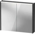 Duravit D-Code Spiegelschrank, Steckdose Typ J (CH, LI), 2 T&uuml;ren, LED-Lichtfeld