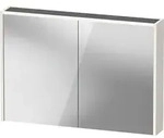 Duravit D-Code Spiegelschrank, Steckdose Typ J (CH, LI), 2 T&uuml;ren, LED-Lichtfeld