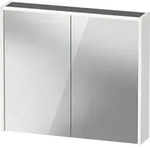 Duravit D-Code Spiegelschrank, Steckdose Typ J (CH, LI), 2 T&uuml;ren, LED-Lichtfeld