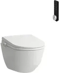 LAUFEN Cleanet Pro Wand-WC, Dusch-WC Aufsatz mit Fernbedienung, sp&uuml;lrandlos,
