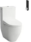 LAUFEN Cleanet Pro Stand-WC-Kombination, Dusch-WC Aufsatz mit Fernbedienung,