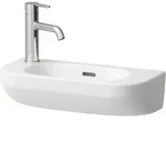 LAUFEN LUA Handwaschbecken, 1 Hahnloch links, Becken rechts, mit &Uuml;berlauf,