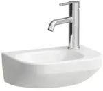 LAUFEN LUA Handwaschbecken, 1 Hahnloch rechts, Becken links, ohne &Uuml;berlauf,