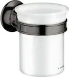 hansgrohe AXOR Montreux Zahnputzbecher, 42134330, Farbe: Polished Black Chrome