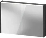Duravit D-Code Spiegelschrank, Steckdose Typ J (CH, LI), 2 T&uuml;ren, LED-Lichtfeld