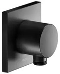 KEUCO IXMO Schlauchanschluss, Rosettenform eckig, 59547370002, Farbe: Schwarz...