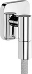 hansgrohe AXOR Wall outlet Fine Wandanschluss softsquare, 36739000, Farbe: Chrom