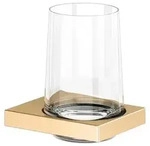 KEUCO EDITION 11 Glashalter, Echt-Kristallglas, 11150259000, Farbe: Messing