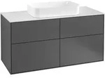 Villeroy & Boch Finion Waschtischunterschrank, 4 Ausz&uuml;ge, Waschbecken mittig,...