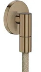 hansgrohe AXOR Wall outlet Fine Wandanschluss rund, 36737140, Farbe: Brushed...
