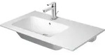 Duravit ME by Starck M&ouml;belwaschtisch, mit &Uuml;berlauf, 1 Hahnloch, asymmetrisch,