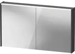 Duravit D-Code Spiegelschrank, Steckdose Typ J (CH, LI), 2 T&uuml;ren, LED-Lichtfeld