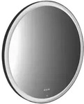 emco round black Lichtspiegel, Durchmesser 750mm, mit LED-Beleuchtung, schwarz,