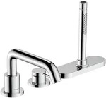 hansgrohe Tecturis S Einhebel-Wannenrandmischer, 3-Loch, mit sBox, Ausladung...