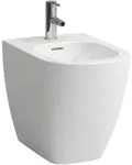 LAUFEN LUA Standbidet, mit &Uuml;berlauf, 1 Hahnloch, 360x520mm, Eckventile...