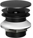 KEUCO Schaftventil, rund, 59904370000, Farbe: Schwarz Matt