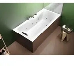 RIHO Lusso Wall Rechteck-Badewanne, mit flow-System, Einbau, 2-Sitzer,...
