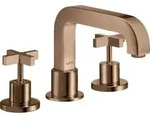 hansgrohe AXOR Citterio 3-Loch Wannenrandarmatur, Kreuzgriffe, 39436300, Farbe: