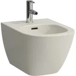 LAUFEN LUA Wandbidet, mit &Uuml;berlauf, 1 Hahnloch, 360x520mm, Eckventile...