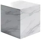 Steinberg Serie 541 Beistelltisch, Light Marble, SOLIDSurface, 400x400mm,...