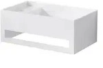 Steinberg Serie 440 Wand-Waschtisch, mit &Uuml;berlauf, mit Hahnloch links,
