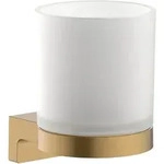 hansgrohe AddStoris S Zahnputzbecher, 41769140, Farbe: Brushed Bronze
