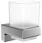 emco cue Glashalter, chrom, mit Kristallglas, Wandmodell, 322000100