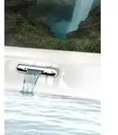 RIHO Rethink Cubic Wall Rechteck-Badewanne, mit Riho Fall, Version rechts, mit