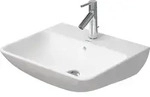 Duravit ME by Starck Waschtisch, mit &Uuml;berlauf, 1 Hahnloch, 550mm, 233555AA00,...