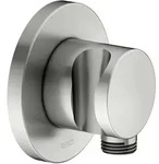KEUCO Schlauchanschluss mit Brausehalter, Rosette rund, 59592060001, Farbe: