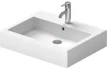 Duravit Waschtisch Vero 600mm, mit &Uuml;berlauf, mit Hahnlochbank, 1 Hahnloch,