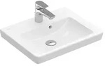 Villeroy & Boch Subway 2.0 Handwaschbecken, rechteck, 1 Hahnloch, mit &Uuml;berlauf,