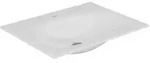 KEUCO EDITION 11 Einbauwaschtisch aus Keramik, 704x17x538mm, mit 1 Hahnloch, wei&szlig;,