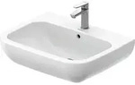 Duravit D-Code Waschtisch, mit Hahnloch und &Uuml;berlauf, 650 &times; 500 &times; 180 mm, Wei&szlig;