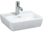 LAUFEN PRO A Handwaschbecken, 1 Hahnloch, mit &Uuml;berlauf, 450x340mm,...