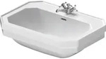 Duravit 1930 Waschtisch 70 &times; 50 cm mit &Uuml;berlauf und Hahnlochbank, 0438700000,