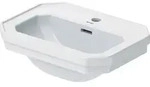 Duravit 1930 Handwaschbecken, 50 &times; 36,5 cm, mit &Uuml;berlauf, 1 Hahnloch, 0785500000,
