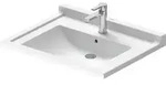 Duravit Waschtisch Starck 3 Vital 70cm, 1 Hahnloch, 0309700000, Farbe: Wei&szlig;